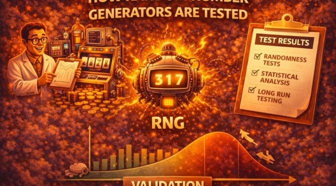 infographic about how rng is tested on casino games